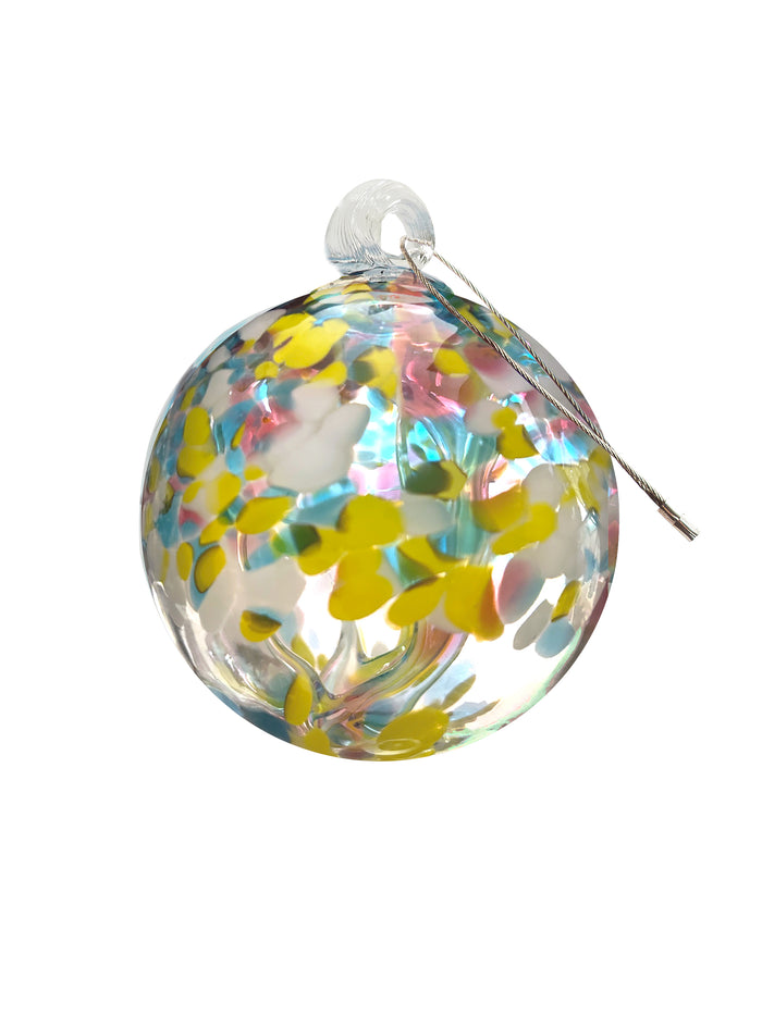 Rainbow Tree of Life Spring 6 Inch Hand Blown Decorative Glass Ornament