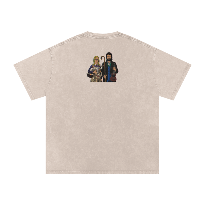 Ram - Snow Washed Oversized Cotton T-Shirt