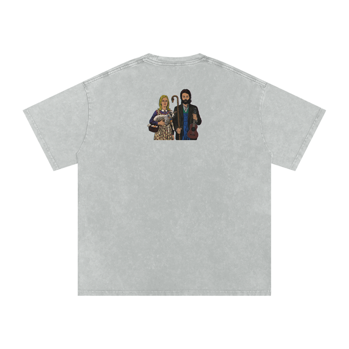 Ram - Snow Washed Oversized Cotton T-Shirt