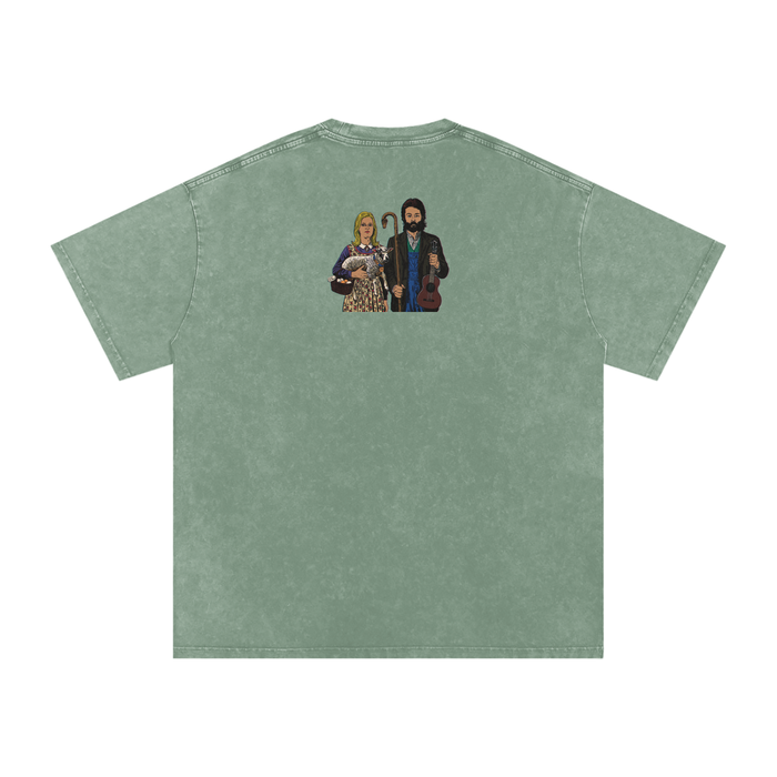 Ram - Snow Washed Oversized Cotton T-Shirt