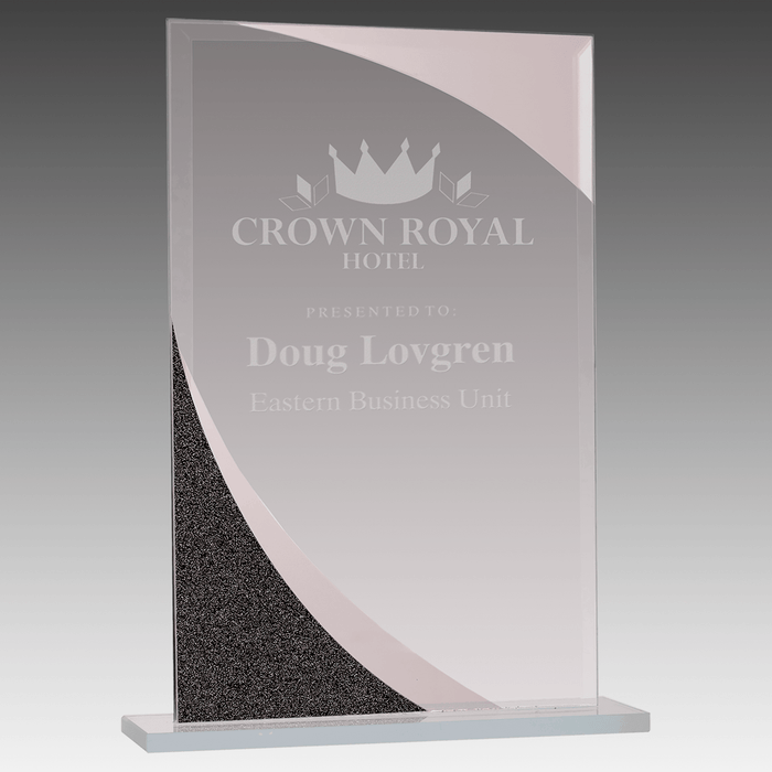 8" Rectangle Designer Glass Award