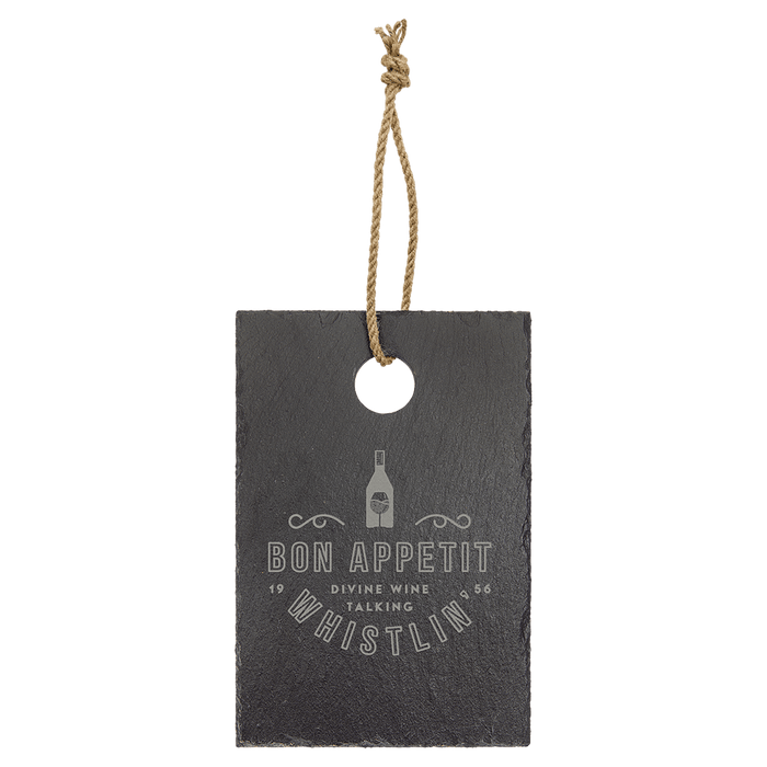 9" x 6" Rectangle Slate Cutting Board with Hanger String