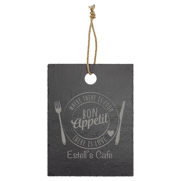 Rectangle Slate Cutting Board with Hanger String