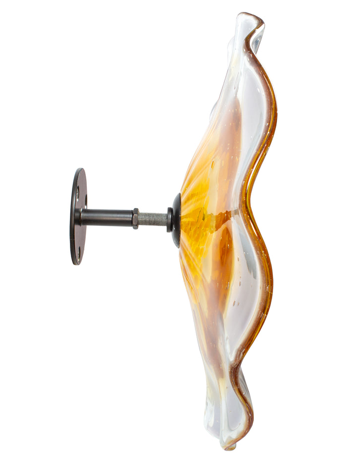 Ribera Hand Blown Art Glass Wall Decor - 12 Inch