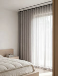 Rideau Tamisant | Effet Lin - Gris Mauve