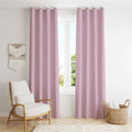 Room Darkening Thermal Insulated Eyelet Noise Reducing Blackout Curtain