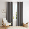 Room Darkening Thermal Insulated Eyelet Noise Reducing Blackout Curtain