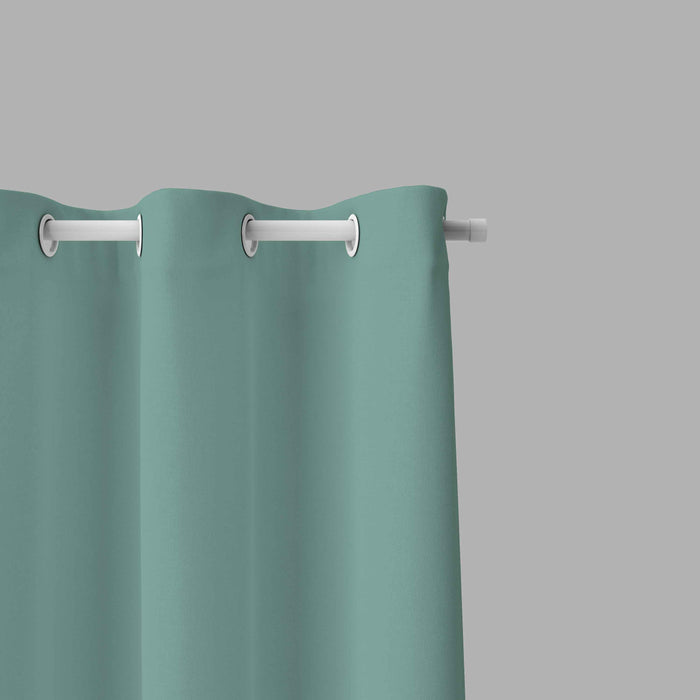 Room Darkening Thermal Insulated Eyelet Noise Reducing Blackout Curtain