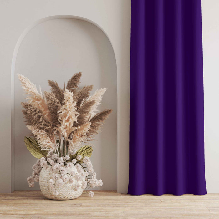Room Darkening Thermal Insulated Eyelet Noise Reducing Blackout Curtain