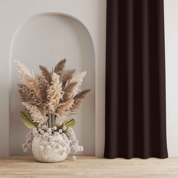 Room Darkening Thermal Insulated Eyelet Noise Reducing Blackout Curtain