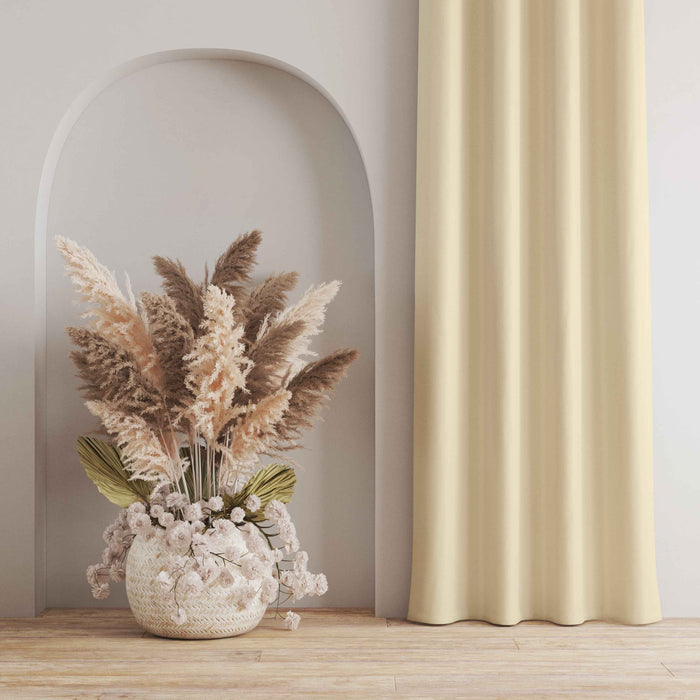 Room Darkening Thermal Insulated Eyelet Noise Reducing Blackout Curtain