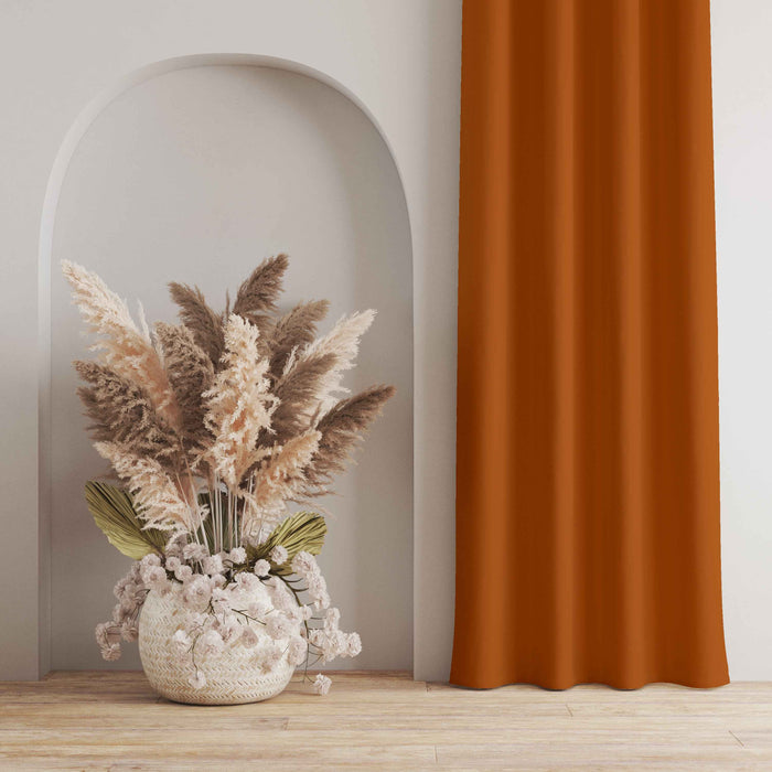 Room Darkening Thermal Insulated Eyelet Noise Reducing Blackout Curtain