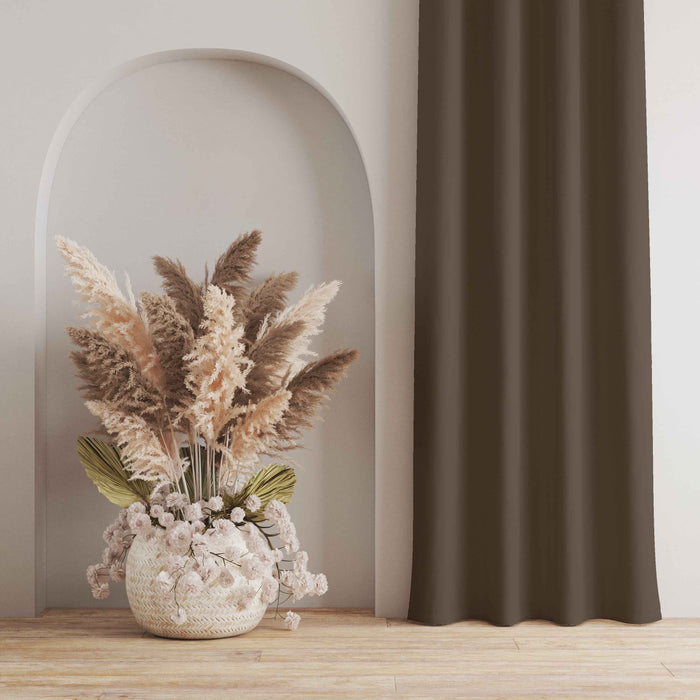 Room Darkening Thermal Insulated Rod Pocket Noise Reducing Blackout Curtain