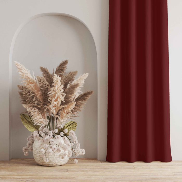 Room Darkening Thermal Insulated Rod Pocket Noise Reducing Blackout Curtain