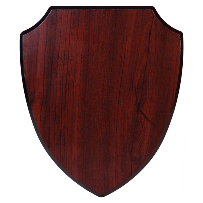 7.25" x 8.75" Rosewood Piano Finish Shield Plaque