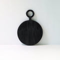 Round Board in Black Mango Wood, Small