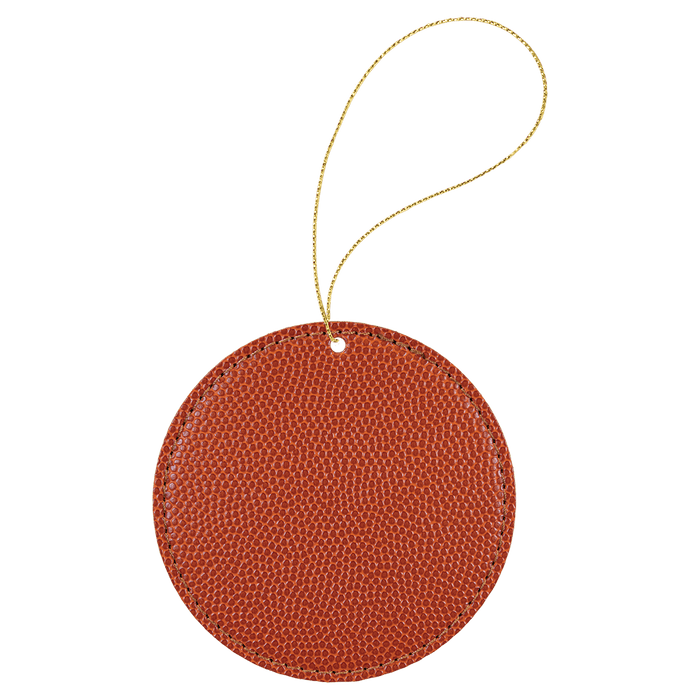 Round Leatherette Ornament with String - OL01