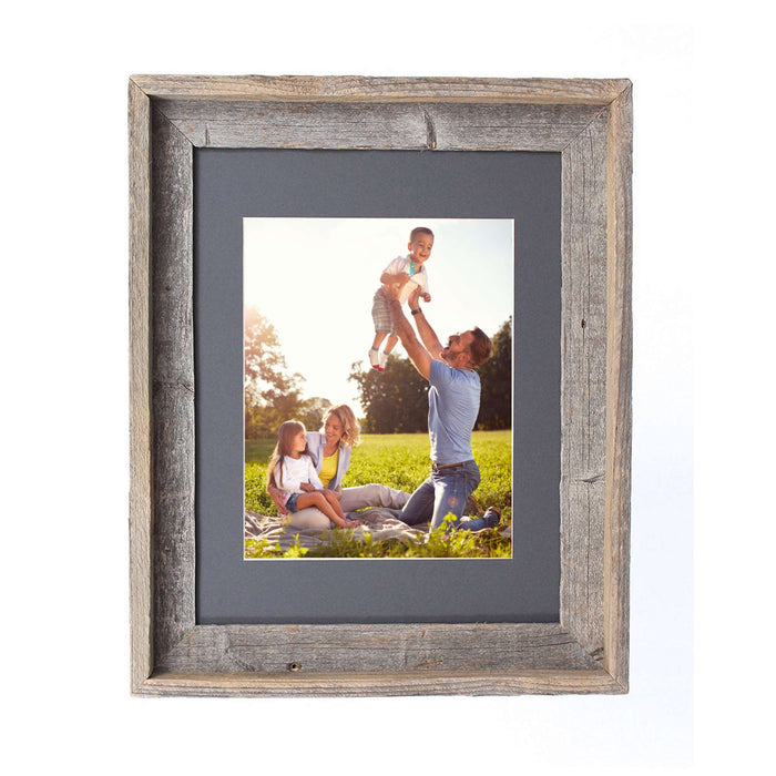 Rustic Cinder Picture Frame With Plexiglass Holder | 16"x20"