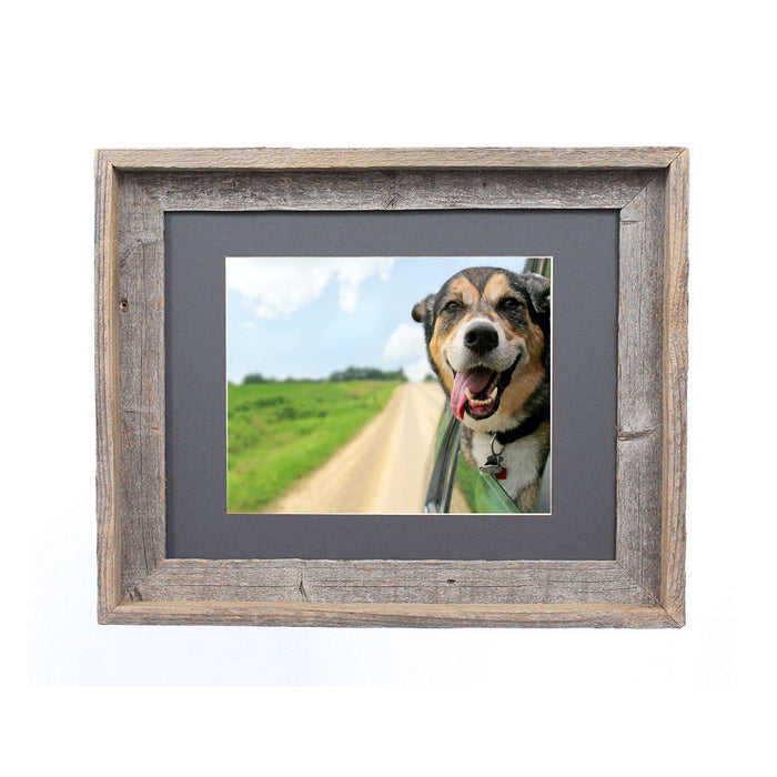 Rustic Cinder Picture Frame With Plexiglass Holder | 16"x20"