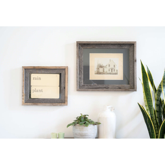 Rustic Cinder Picture Frame With Plexiglass Holder | 16"x20"