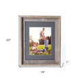 Rustic Cinder Picture Frame With Plexiglass Holder | 16"x20"