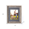 Rustic Cinder Wood Picture Frame With Plexiglass Holder | 11"x14"