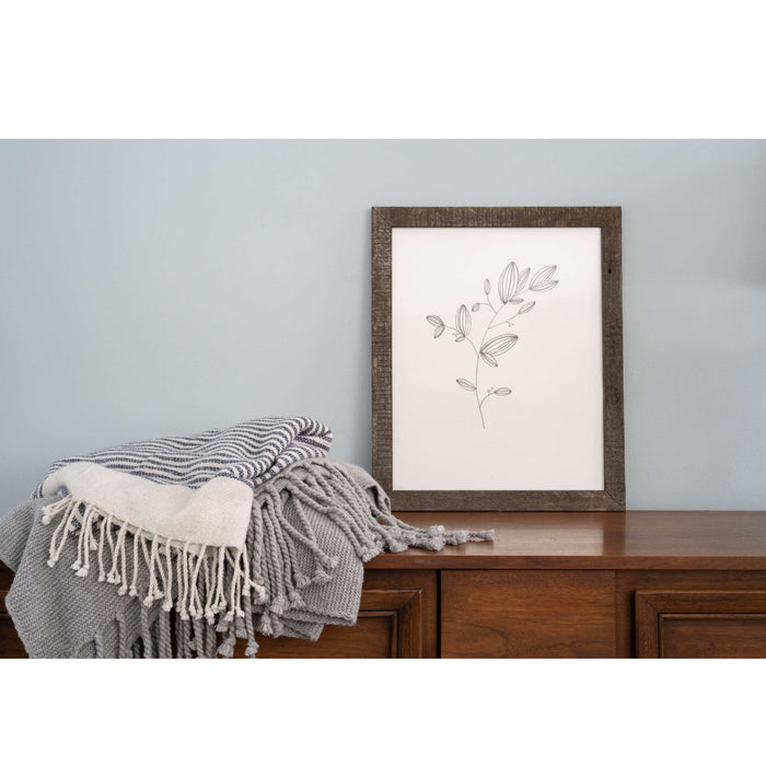 Rustic Espresso Wood Picture Frame | 13"x19"
