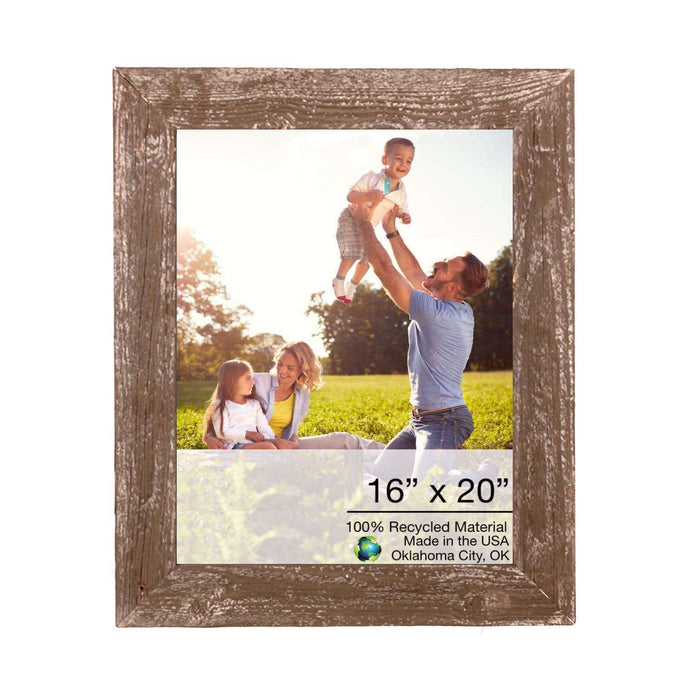 Rustic Espresso Wood Picture Frame | 16"x20"