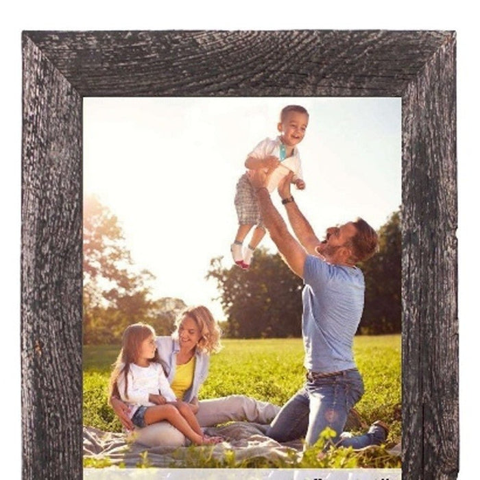 Rustic Farmhouse Black Wood Frame | 12"x24"