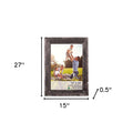 Rustic Farmhouse Black Wood Frame | 12"x24"