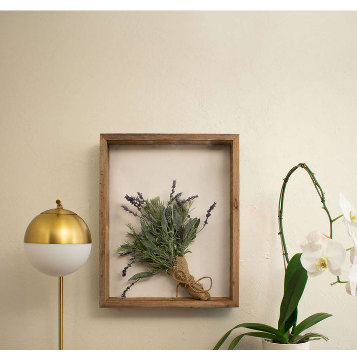 Rustic Farmhouse Dark Gray Wood Shadow Box Frame | 10"x10"