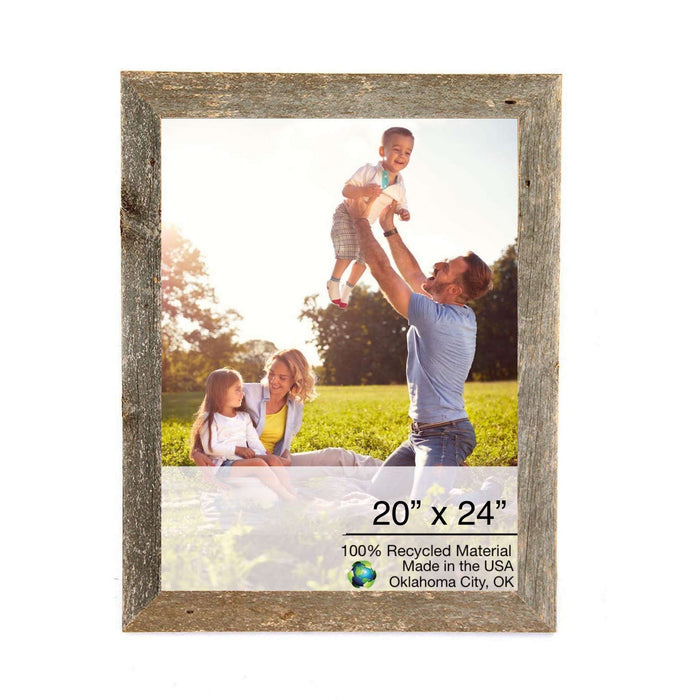 Rustic Farmhouse Espresso Brown Wood Frame | 20"x24"