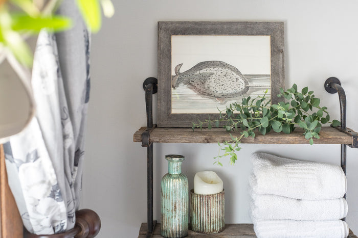 Rustic Farmhouse Gray Wood Frame | 10"x10"
