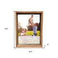 Rustic Farmhouse Gray Wood Shadow Box Frame | 8"x8"
