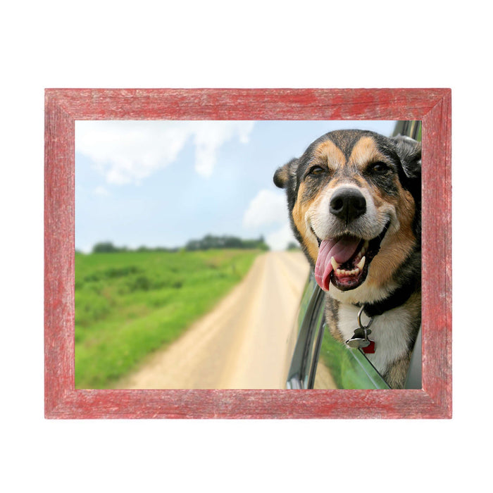 Rustic Farmhouse Red Wood Frame | 10"x10"