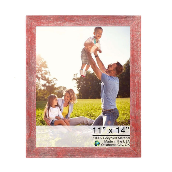 Rustic Farmhouse Red Wood Frame | 11"x14"
