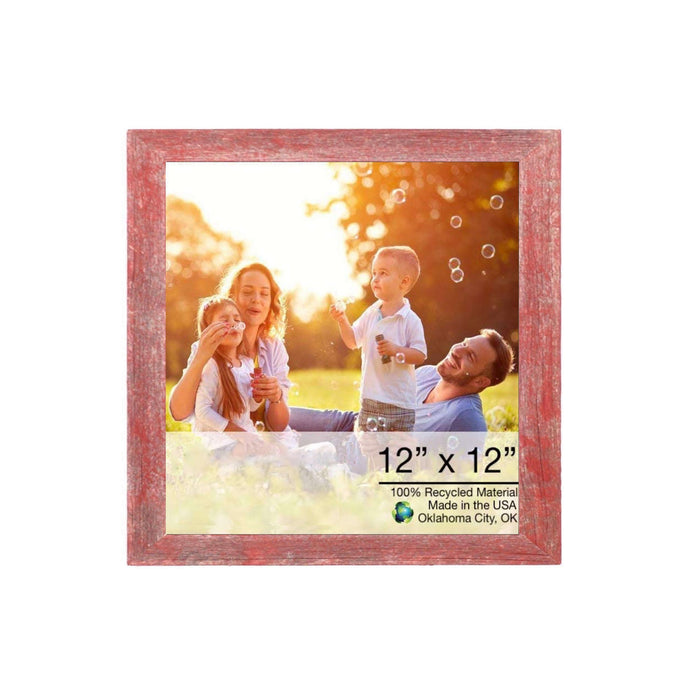 Rustic Farmhouse Red Wood Frame | 20"x24"