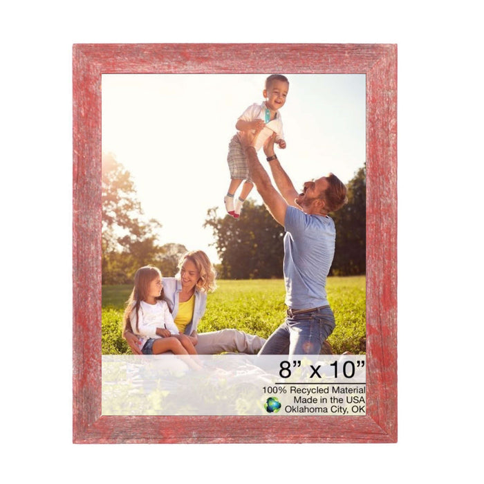 Rustic Farmhouse Red Wood Frame | 8"x10"