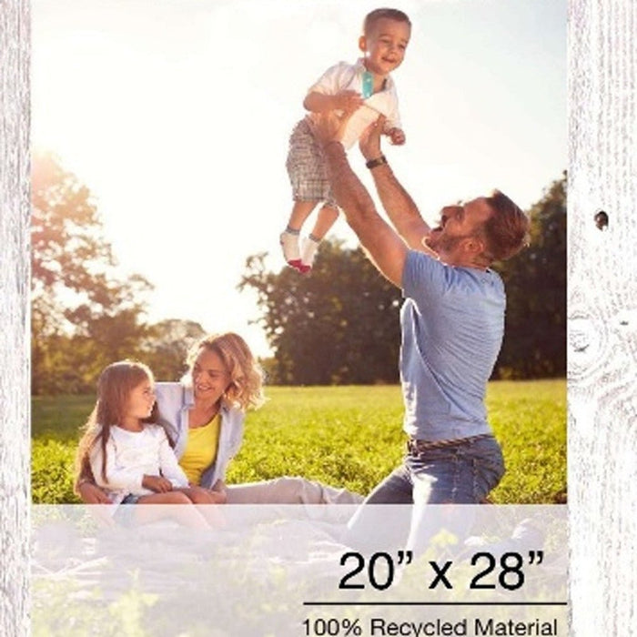 Rustic Farmhouse White-Wash Wood Frame | 20"x28"