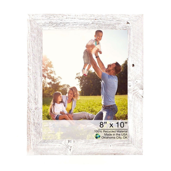 Rustic Farmhouse White-Wash Wood Frame | 8"x10"