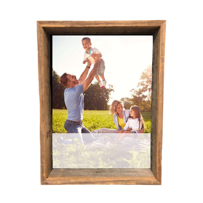 Rustic Gray Wood Shadow Box Frame | 16"x20"
