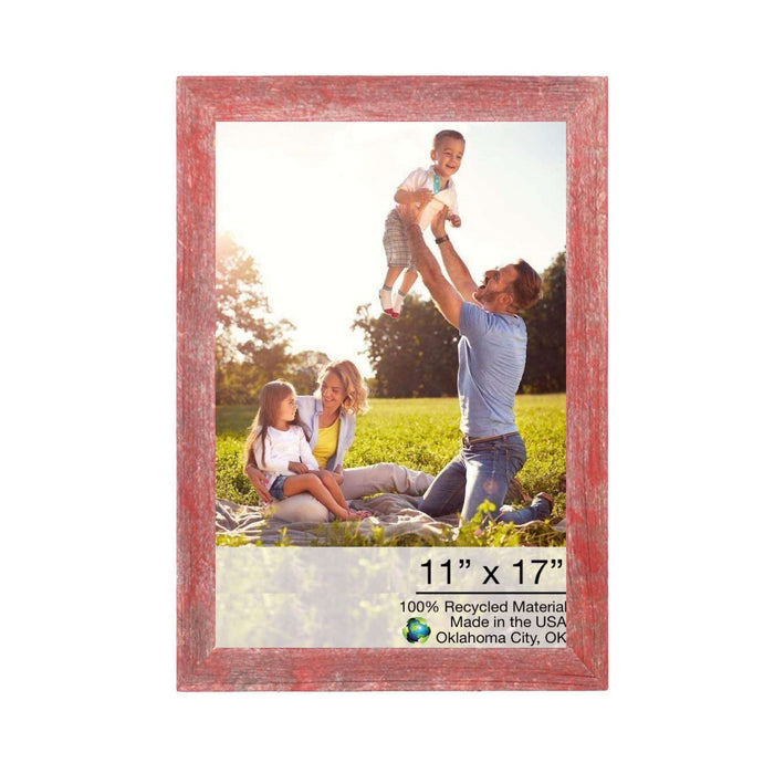 Rustic Red Picture Frame | 11"x17"