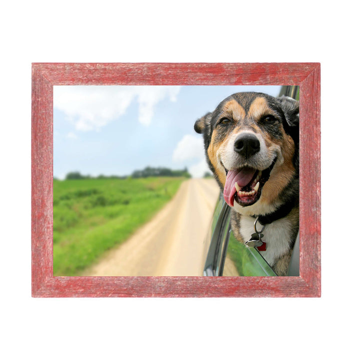 Rustic Red Wood Picture Frame | 12"x18"