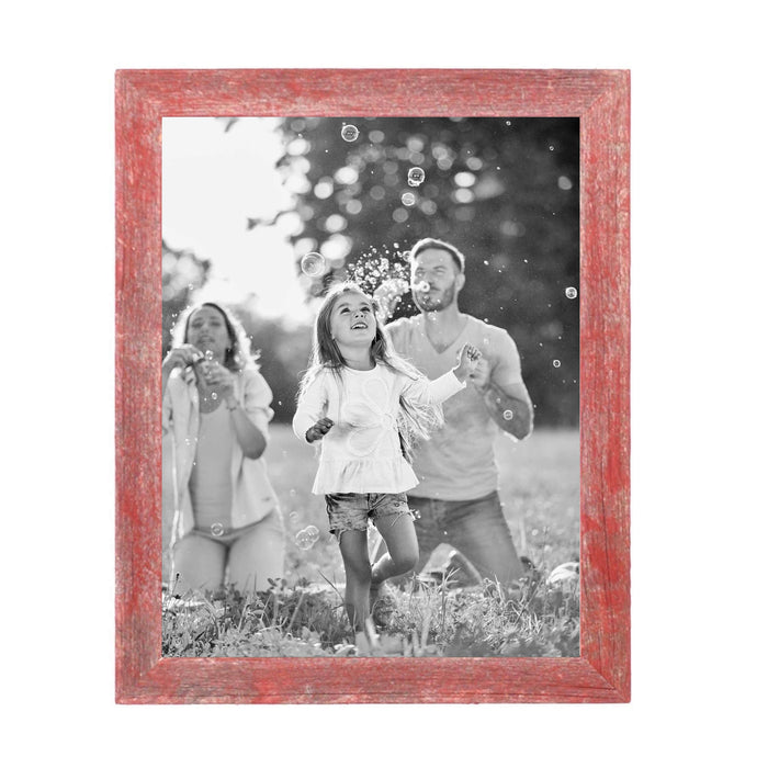 Rustic Red Wood Picture Frame | 12"x18"