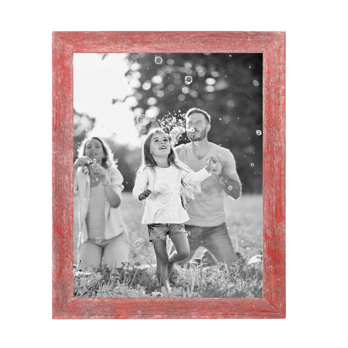 Rustic Red Wood Picture Frame | 16"x20"