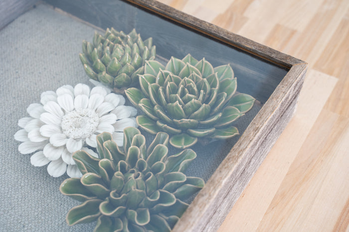 Rustic Weathered Grey Box Picture Frame With Hanger | 11"x14"