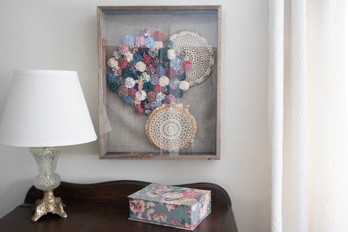 Rustic Weathered Grey Box Picture Frame With Hanger | 11"x14"