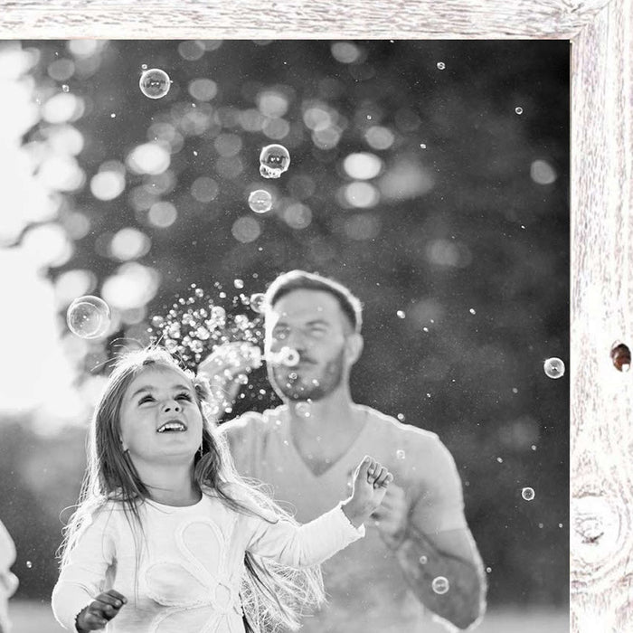 Rustic White-Washed Grey Wood Picture Frame | 6"x6"
