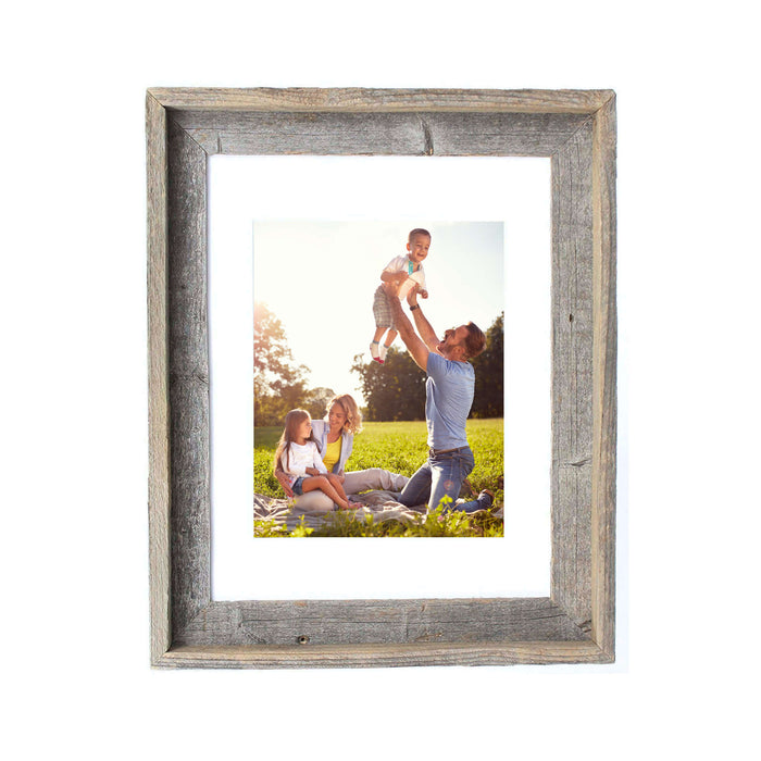 Rustic White Wood Picture Frame | 16"x20"