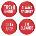 S/4 Holiday Bottle Stoppers